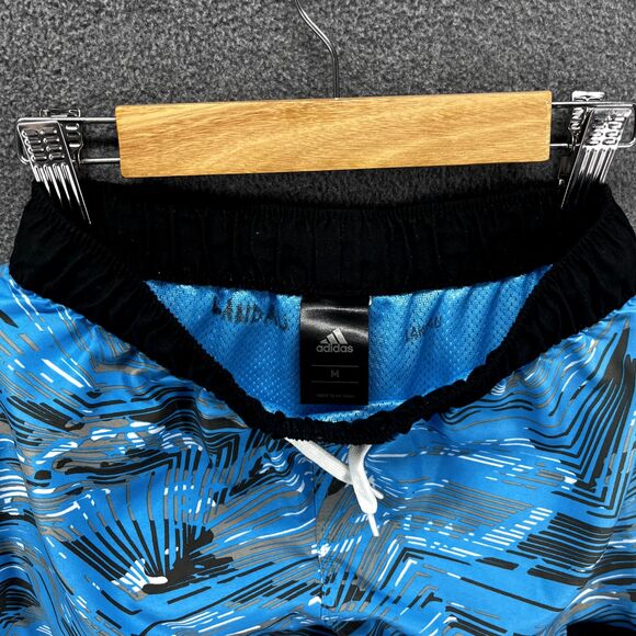 Adidas Board Shorts Boys Medium Blue Black Swim Trunks beach surf - Picture 4 of 13